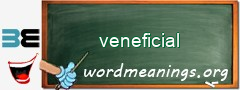 WordMeaning blackboard for veneficial